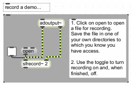 record a demo
